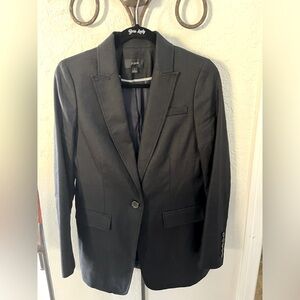 J Crew black linen blazer